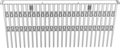 Birdblocker H=200mm