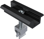 Mellemklemme Clip 36-44mm sort anodiseret