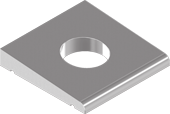 Square taper washers