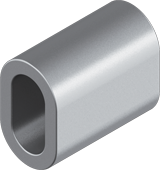 Oval ferrules in stainless steel