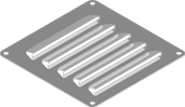 Vent plates, mirror polished