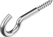 Screw hooks / Plain cup hooks, bent