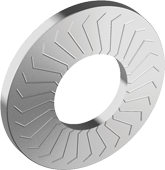 Serrated locking washers