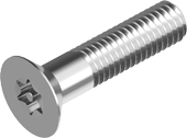 Senkkopf-Sicherheitsschrauben mit TX+PIN